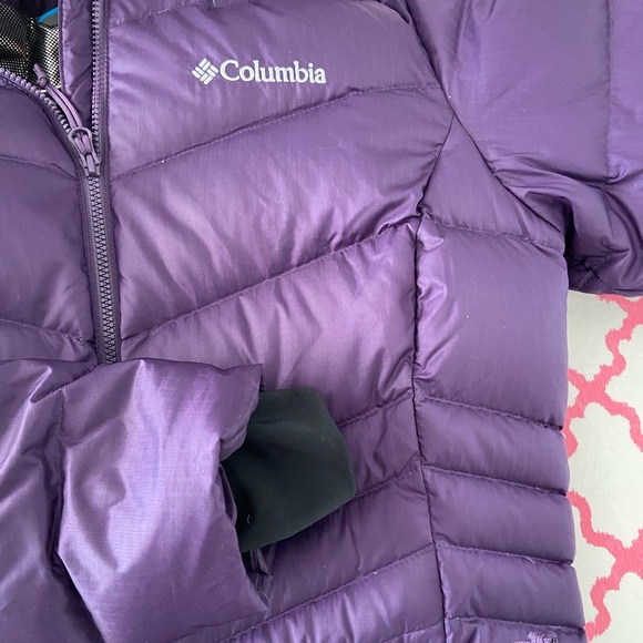 Purple Columbia Winter Jacket with Omniheat and Fur Hood - Picture 4 of 4